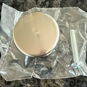 New Brushed Nickel Round Drawer Knobs with Screws
